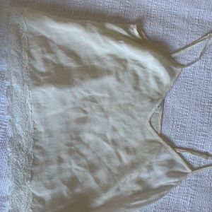 Aritzia 100% Silk and Lace Tank